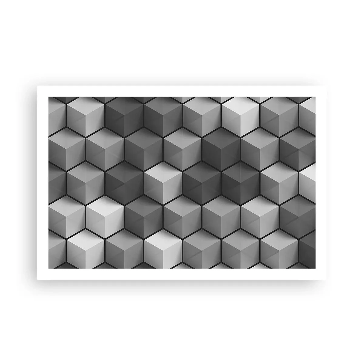 Affiche - Poster - Puzzle cubiste - 91x61 cm