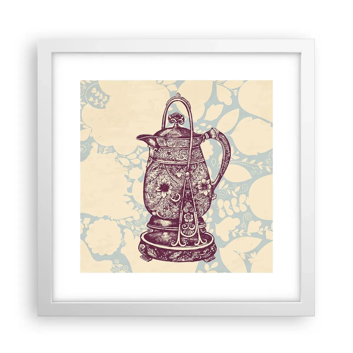 Affiche dans un cadre blanc - Poster - La beauté du quotidien - 30x30 cm