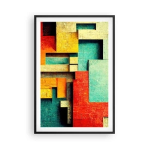 Affiche dans un cadre noir - Poster - Festival des angles droits - 61x91 cm