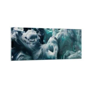 Impression sur verre - Image sur verre - Mouvement des couleurs - 100x40 cm