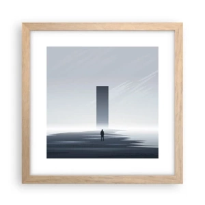 Affiche dans un chêne clair - Poster - Opportunité ou menace ? - 30x30 cm