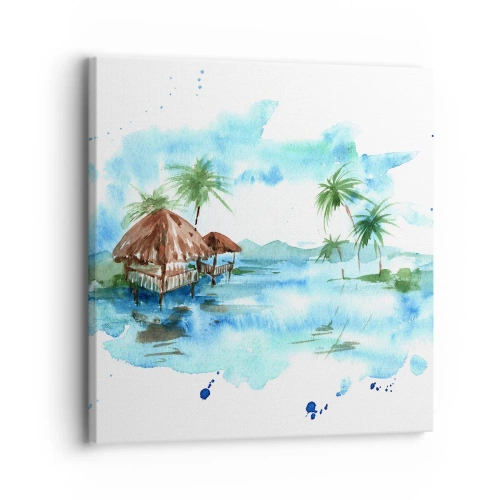 Impression sur toile - Image sur toile - Quelque part dans le Pacifique - 30x30 cm