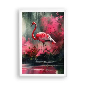 Affiche dans un cadre blanc - Poster - Une leçon de grâce naturelle - 70x100 cm