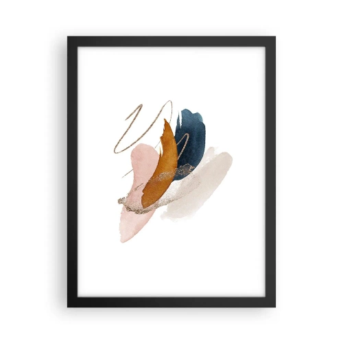 Affiche dans un cadre noir - Poster - Composition ailée - 30x40 cm