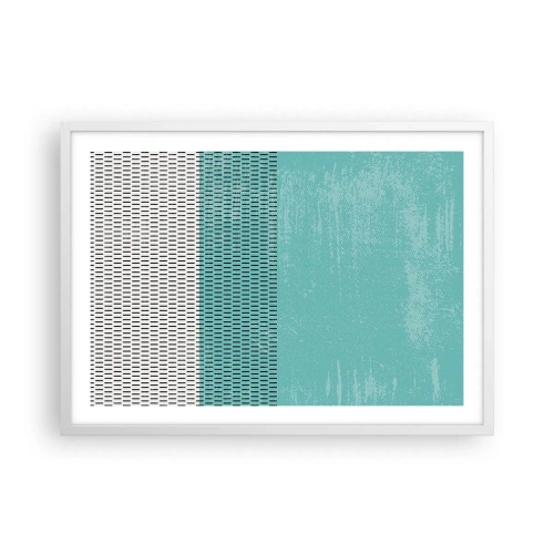 Affiche dans un cadre blanc - Poster - Composition équilibrée - 70x50 cm