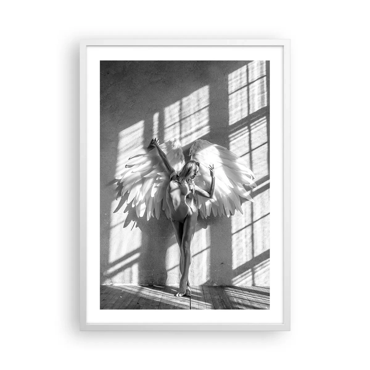 Affiche dans un cadre blanc - Poster - Directement du ciel - 50x70 cm