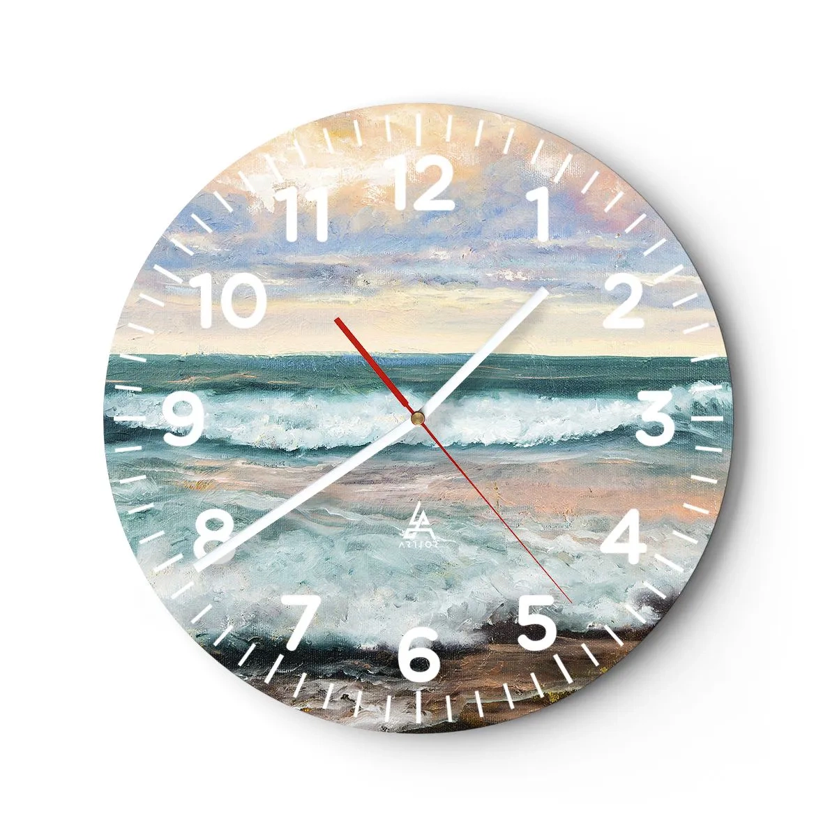 Horloge murale - Pendule murale - Ici tu adouciras ton âme - 40x40 cm