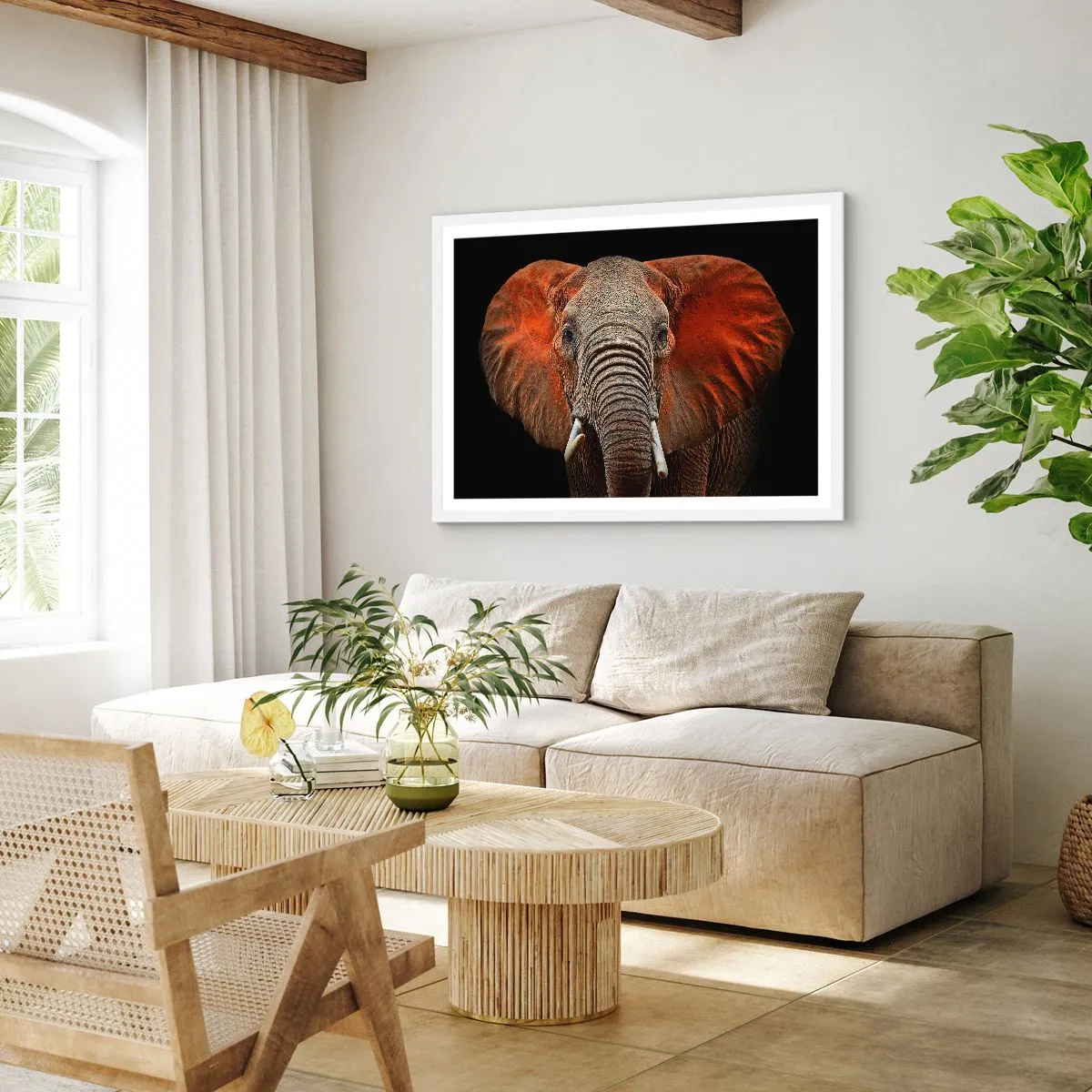 Affiche dans un cadre blanc - Poster - Je suis sauvage, et toi? - 40x30 cm