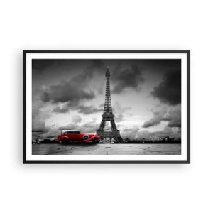 Affiche dans un cadre noir - Poster - Il n'y a pas si longtemps à Paris - 91x61 cm