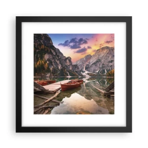 Affiche dans un cadre noir - Poster - Promesse du jour - 30x30 cm