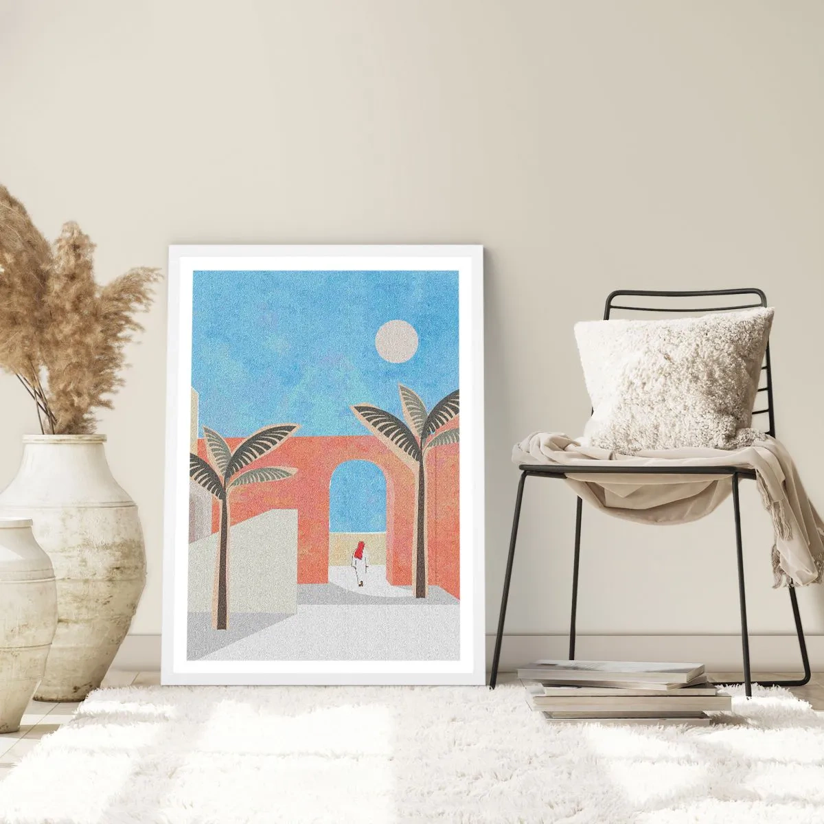 Affiche dans un cadre blanc - Poster - Journée arabe - 30x40 cm