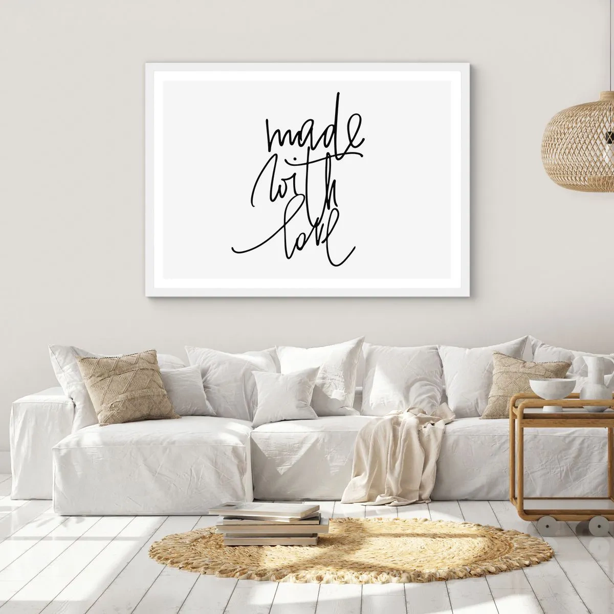 Affiche dans un cadre blanc - Poster - La meilleure marque - 70x50 cm