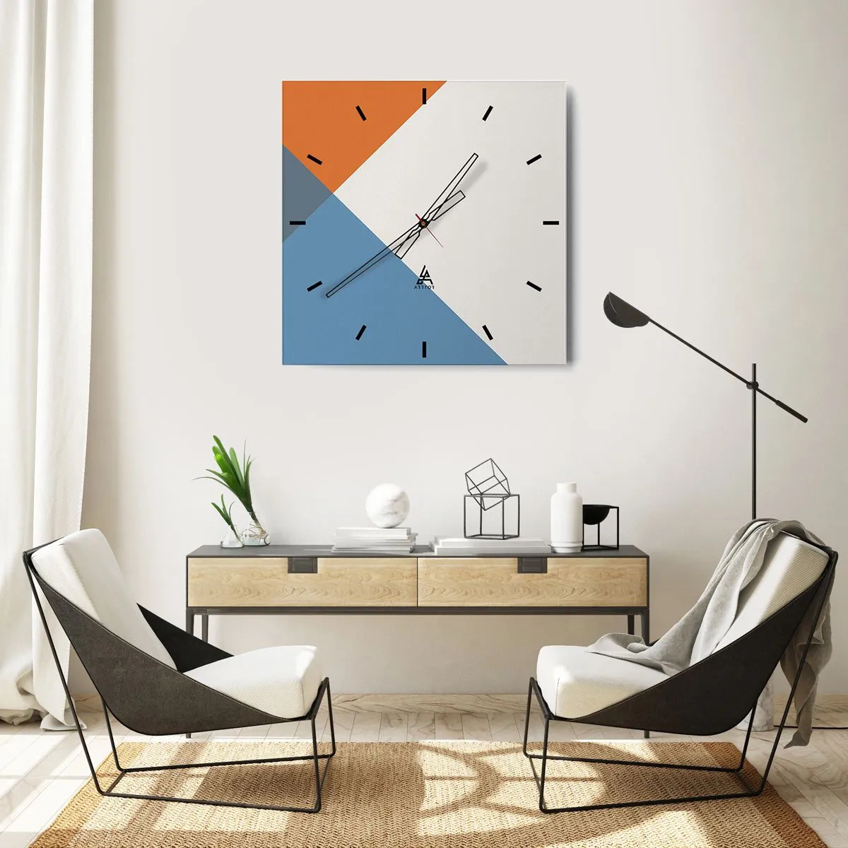 Horloge murale - Pendule murale - Sous cette angle.... - 30x30 cm