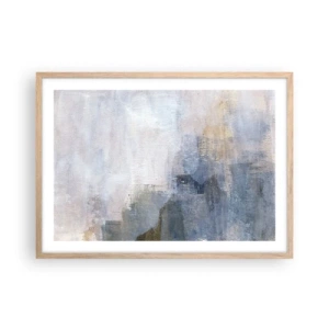 Affiche dans un chêne clair - Poster - Tonalités et accords de couleur - 70x50 cm