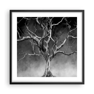 Affiche dans un cadre noir - Poster - Primordial et sacré - 50x50 cm