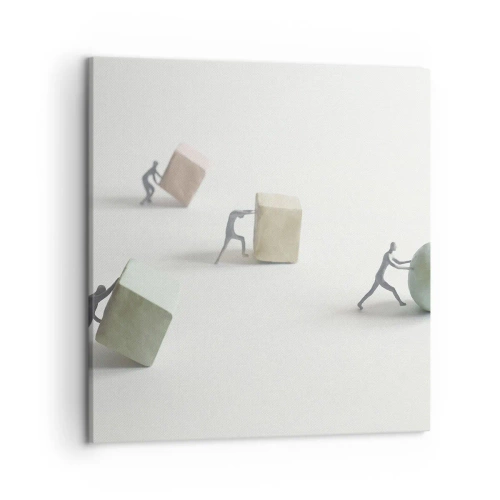 Impression sur toile - Image sur toile - Rien que la vie - 50x50 cm