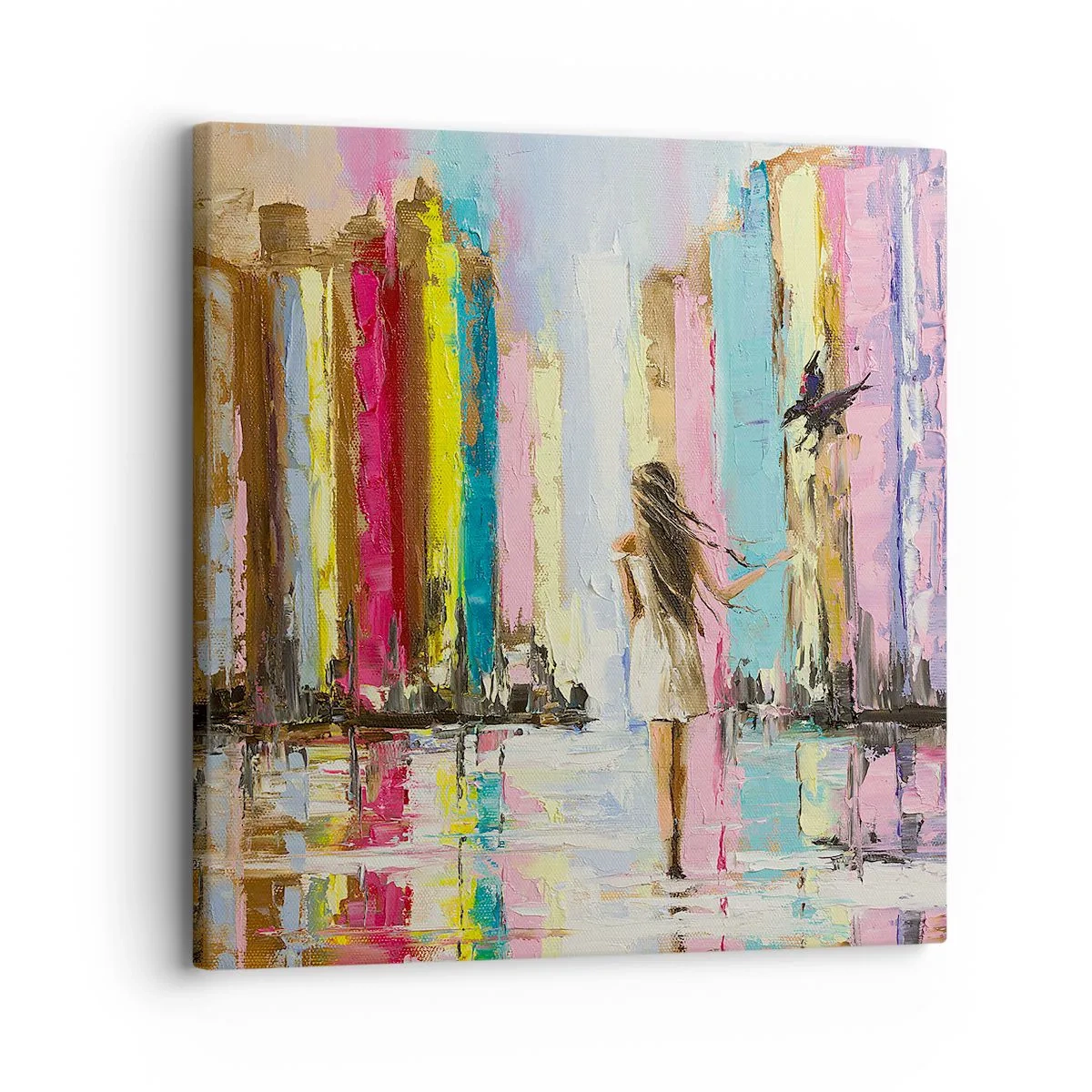 Impression sur toile - Image sur toile - Viens avec moi - 30x30 cm