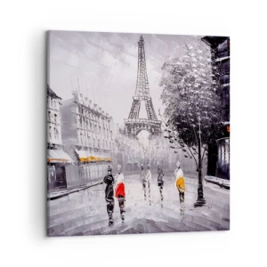 Impression sur toile - Image sur toile - Balade parisienne - 50x50 cm