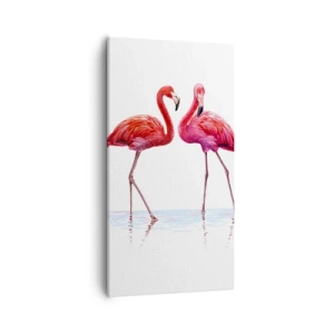 Impression sur toile - Image sur toile - Rendez-vous rose - 55x100 cm