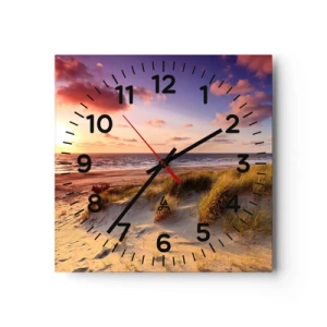 Horloge murale - Pendule murale - L'air sent déjà l'été - 30x30 cm