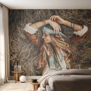 Papier Peint Autocollant Deluxe Sticker - En route vers les années d'amour - Bohème, Femme, Bijoux - 150x105 cm