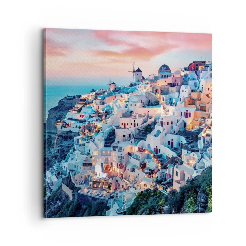 Impression sur toile - Image sur toile - Vos grandes vacances en Grèce - 60x60 cm
