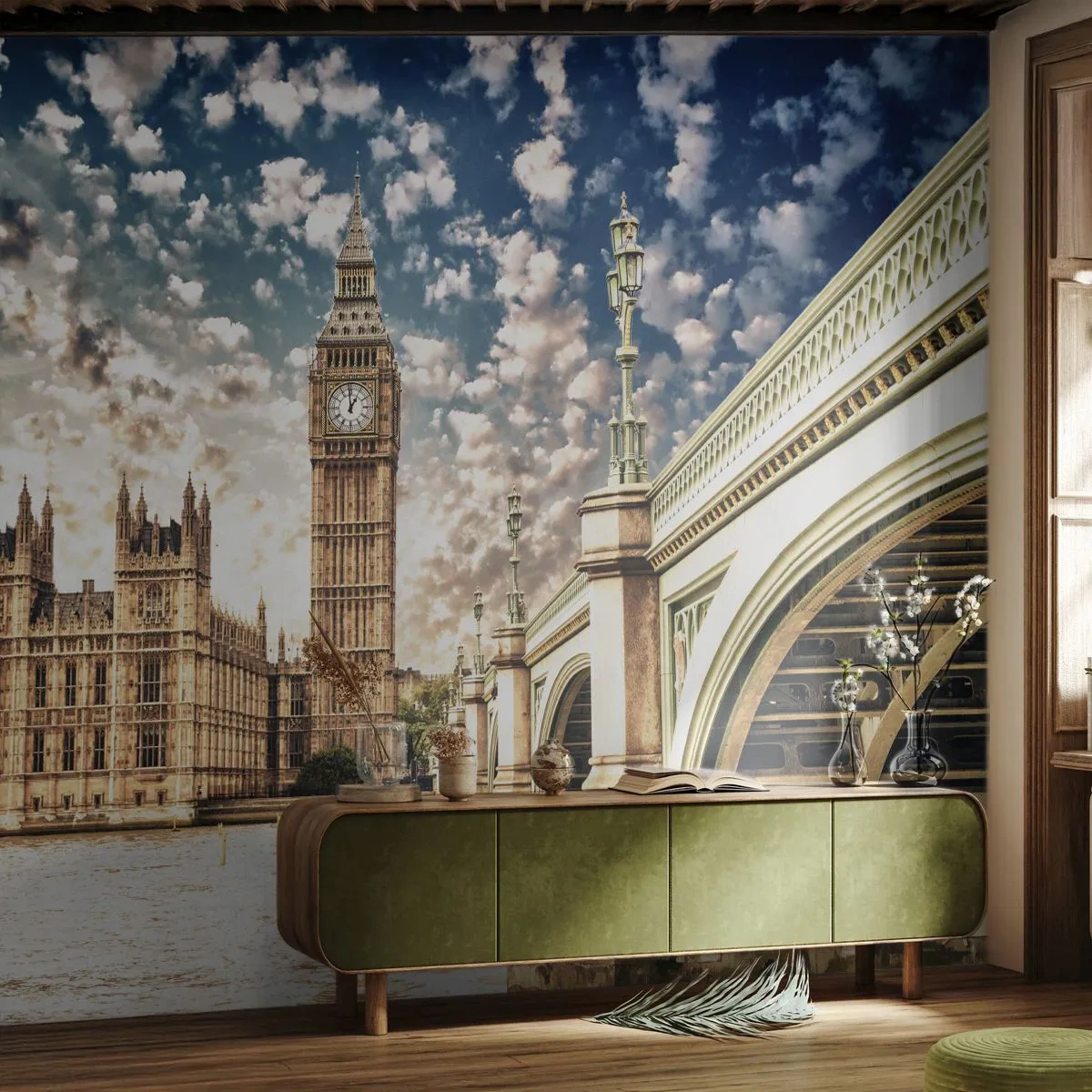 Papier peint sur mesure Premium Canvas - Nuages