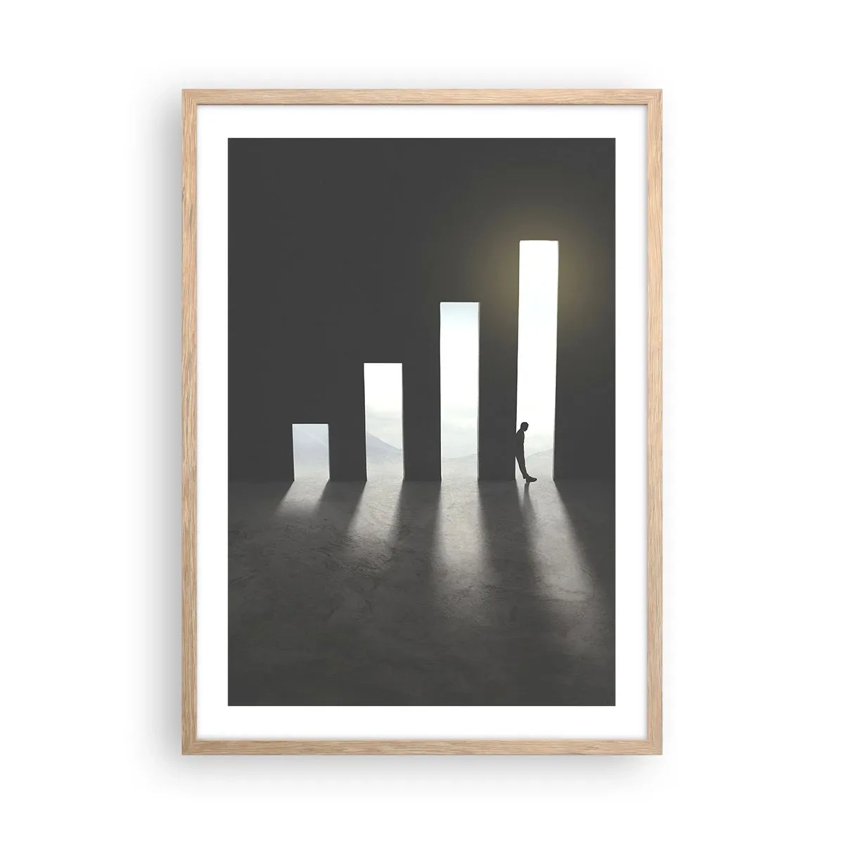 Affiche dans un chêne clair - Poster - Succès – impression - 50x70 cm