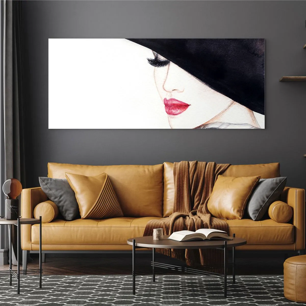 Impression sur verre - Image sur verre - Élégance et sensualité - 90x30 cm