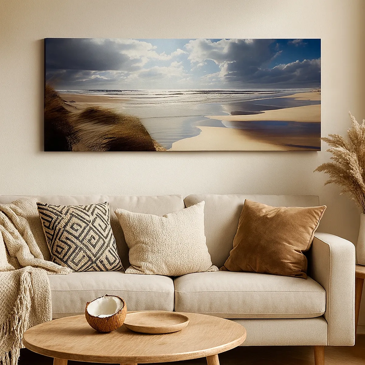 Impression sur toile - Image sur toile - Plage, plage sauvage - 30x30 cm