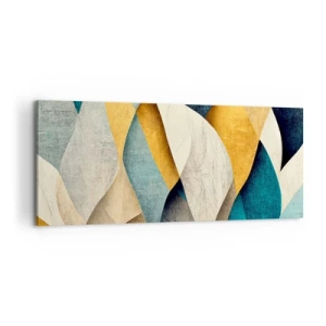 Impression sur toile - Image sur toile - Rythme et vague - 100x40 cm
