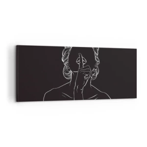 Impression sur toile - Image sur toile - La beauté s'épanouit en silence - 100x40 cm