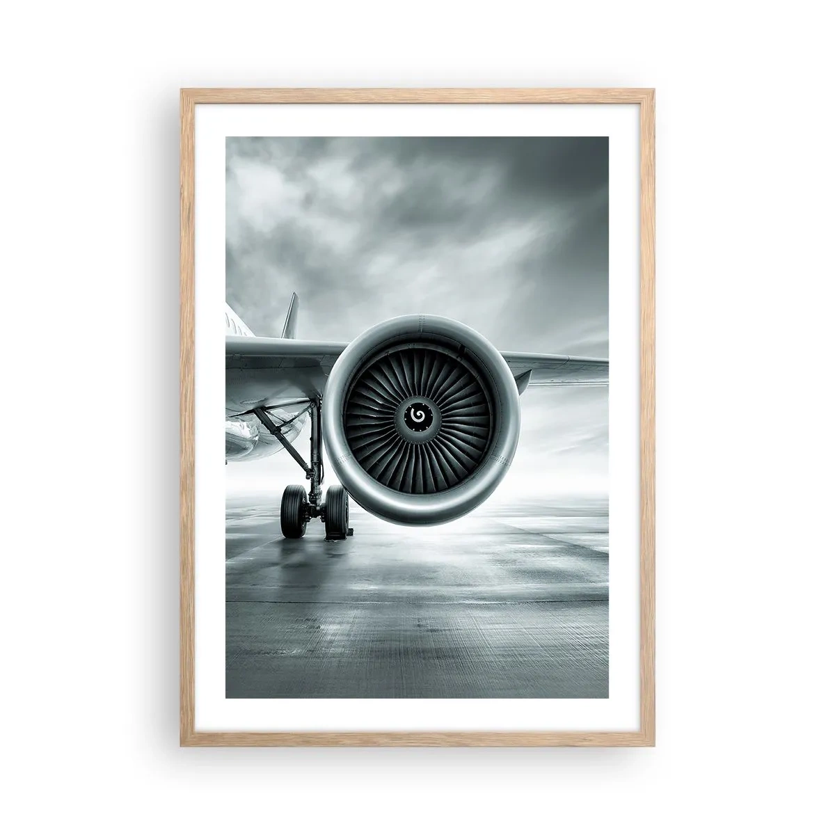 Affiche dans un chêne clair - Poster - Sent la force! - 50x70 cm