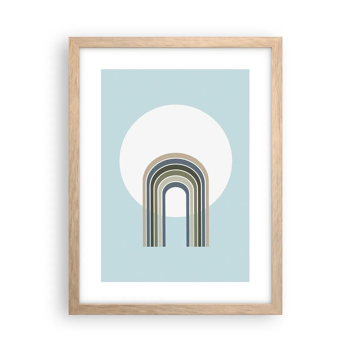 Affiche dans un chêne clair - Poster - Attraction irrésistible - 30x40 cm