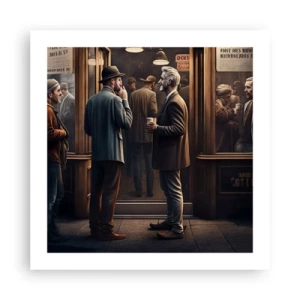 Affiche - Poster - Bon moment de la journée - 50x50 cm