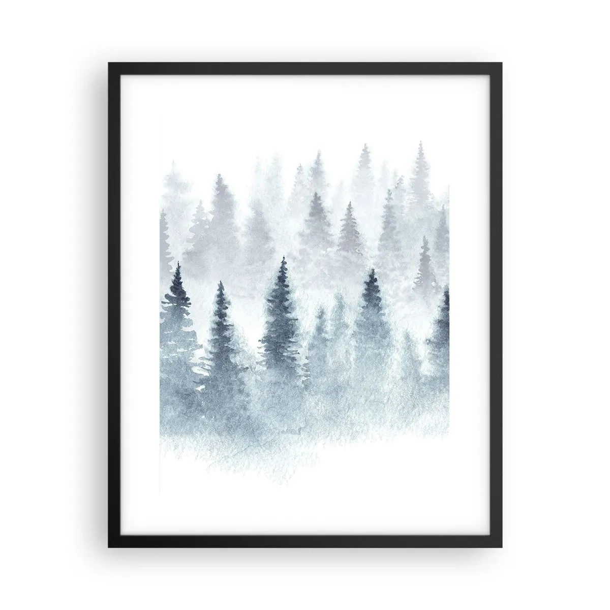 Affiche dans un cadre noir - Poster - Enveloppé de brouillard - 40x50 cm