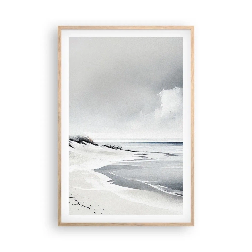 Affiche dans un chêne clair - Poster - Ensemble depuis toujours - 61x91 cm