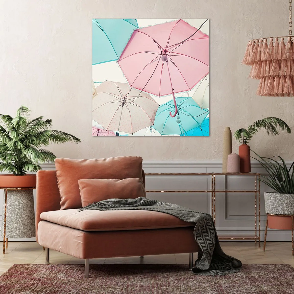 Impression sur toile - Image sur toile - Parfois le soleil, parfois la pluie - 60x60 cm