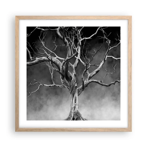 Affiche dans un chêne clair - Poster - Primordial et sacré - 50x50 cm