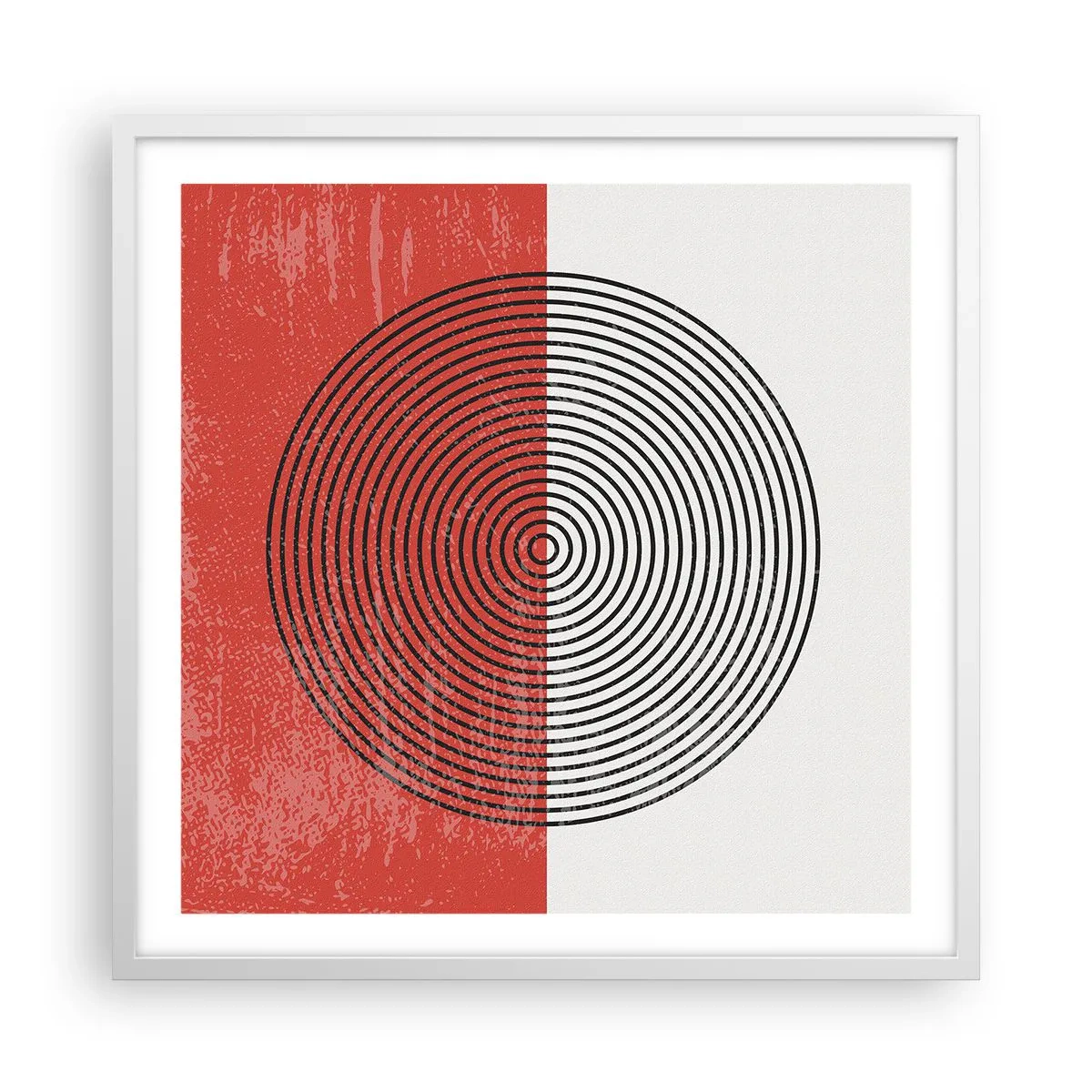 Affiche dans un cadre blanc - Poster - Dans le mille - 60x60 cm