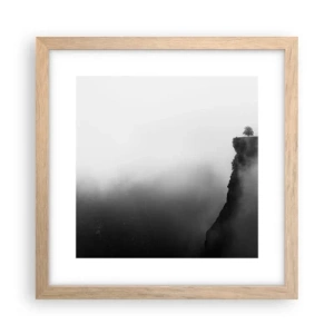 Affiche dans un chêne clair - Poster - Au bord du monde - 30x30 cm