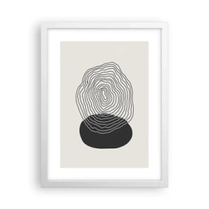 Affiche dans un cadre blanc - Poster - Durabilité et oscillation - 30x40 cm
