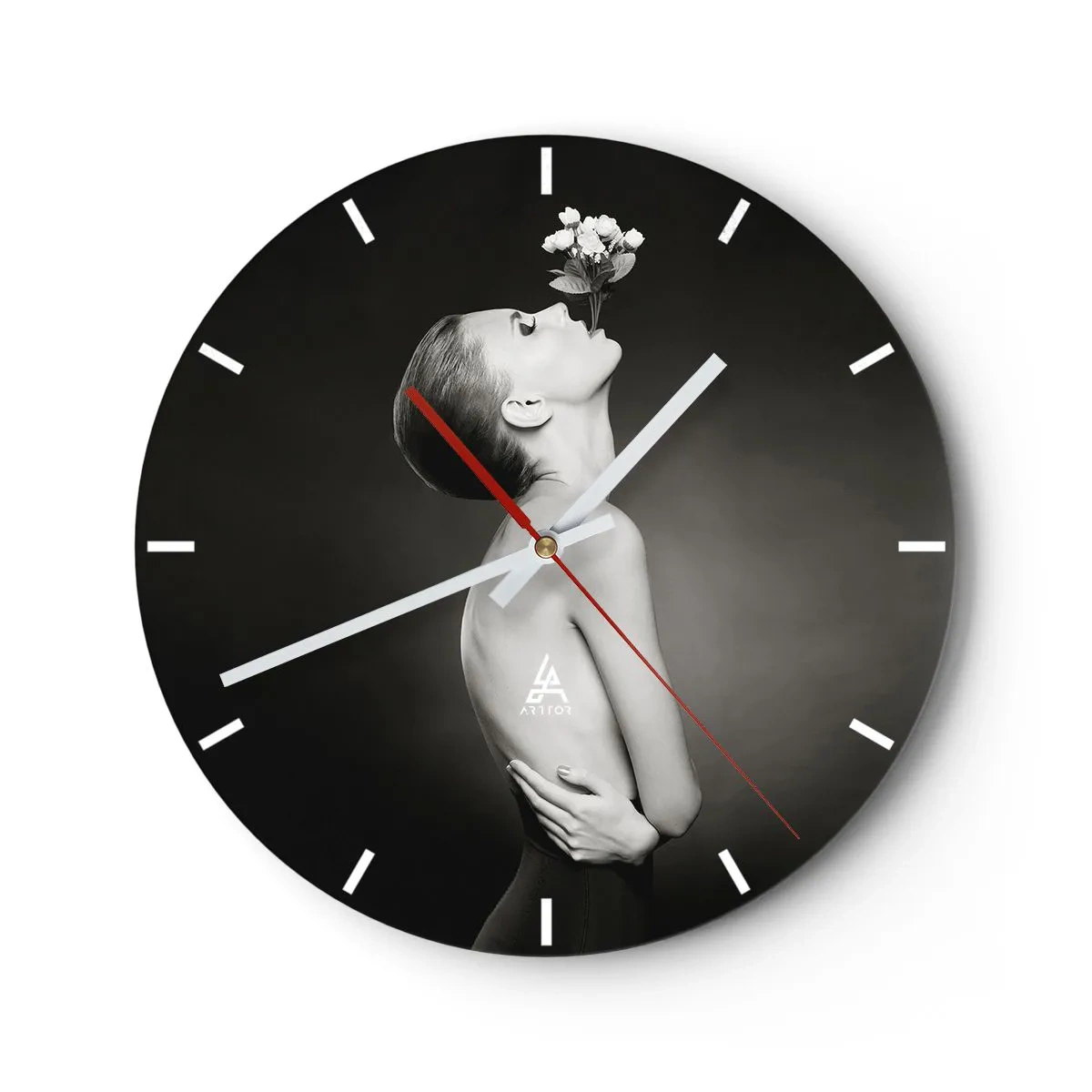 Horloge murale - Pendule murale - Elégance excentrique - 40x40 cm