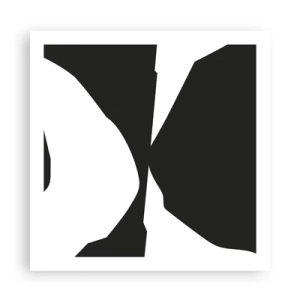 Affiche - Poster - Positif négatif - 60x60 cm