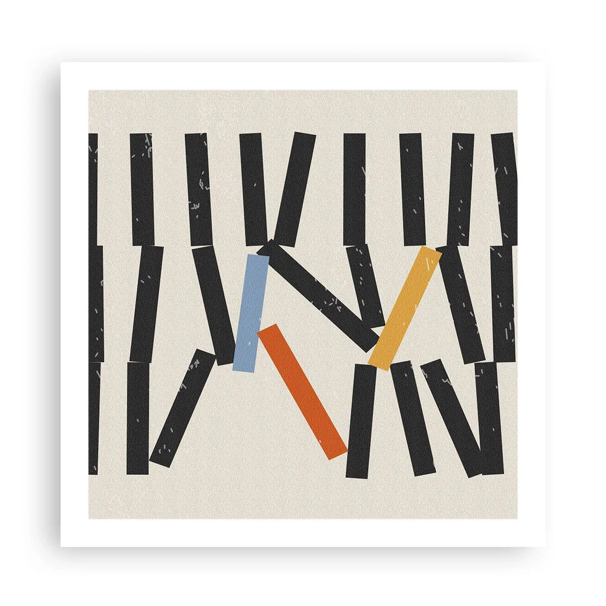 Affiche - Poster - Dominos – composition - 60x60 cm