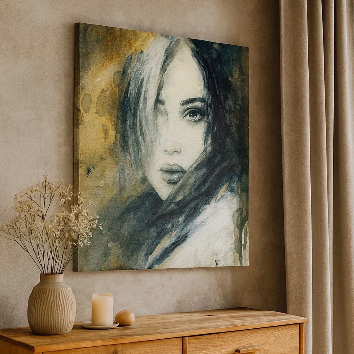 Impression sur toile - Image sur toile - plutôt innocente ou sensuelle ? - 30x30 cm