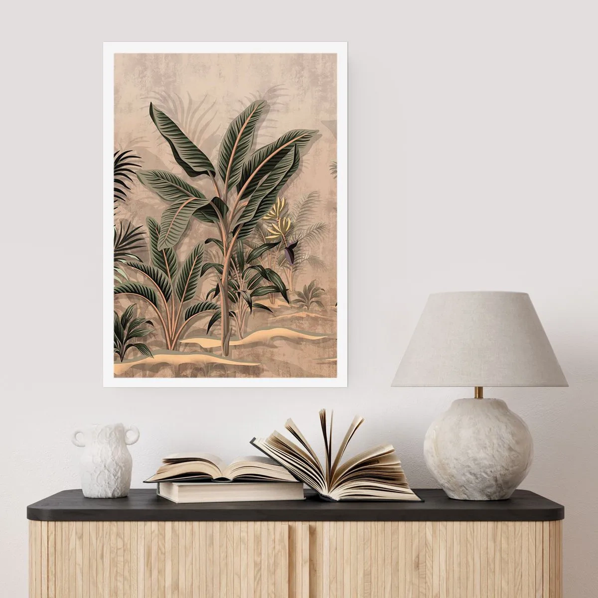 Affiche - Poster - Une gravure de style colonial - 61x91 cm