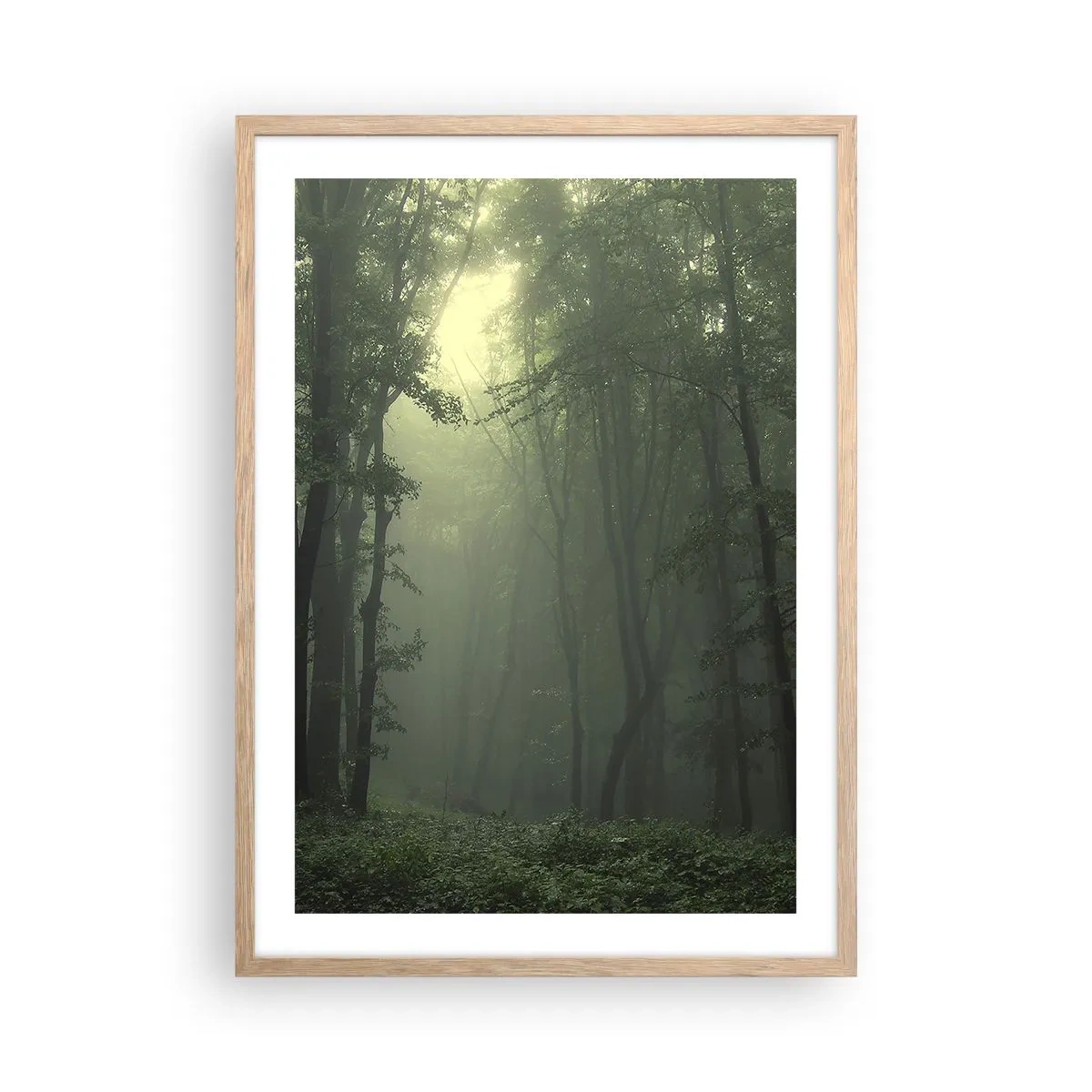 Affiche dans un chêne clair - Poster - Avant qu'il ne se réveille - 50x70 cm