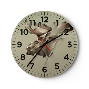 Horloge murale - Pendule murale - La douce force de la paix - 30x30 cm