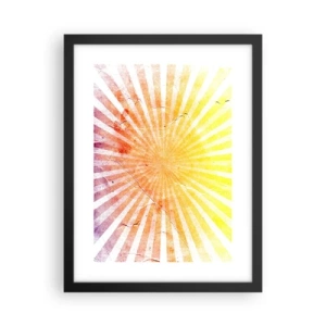 Affiche dans un cadre noir - Poster - Levant et couchant - 30x40 cm